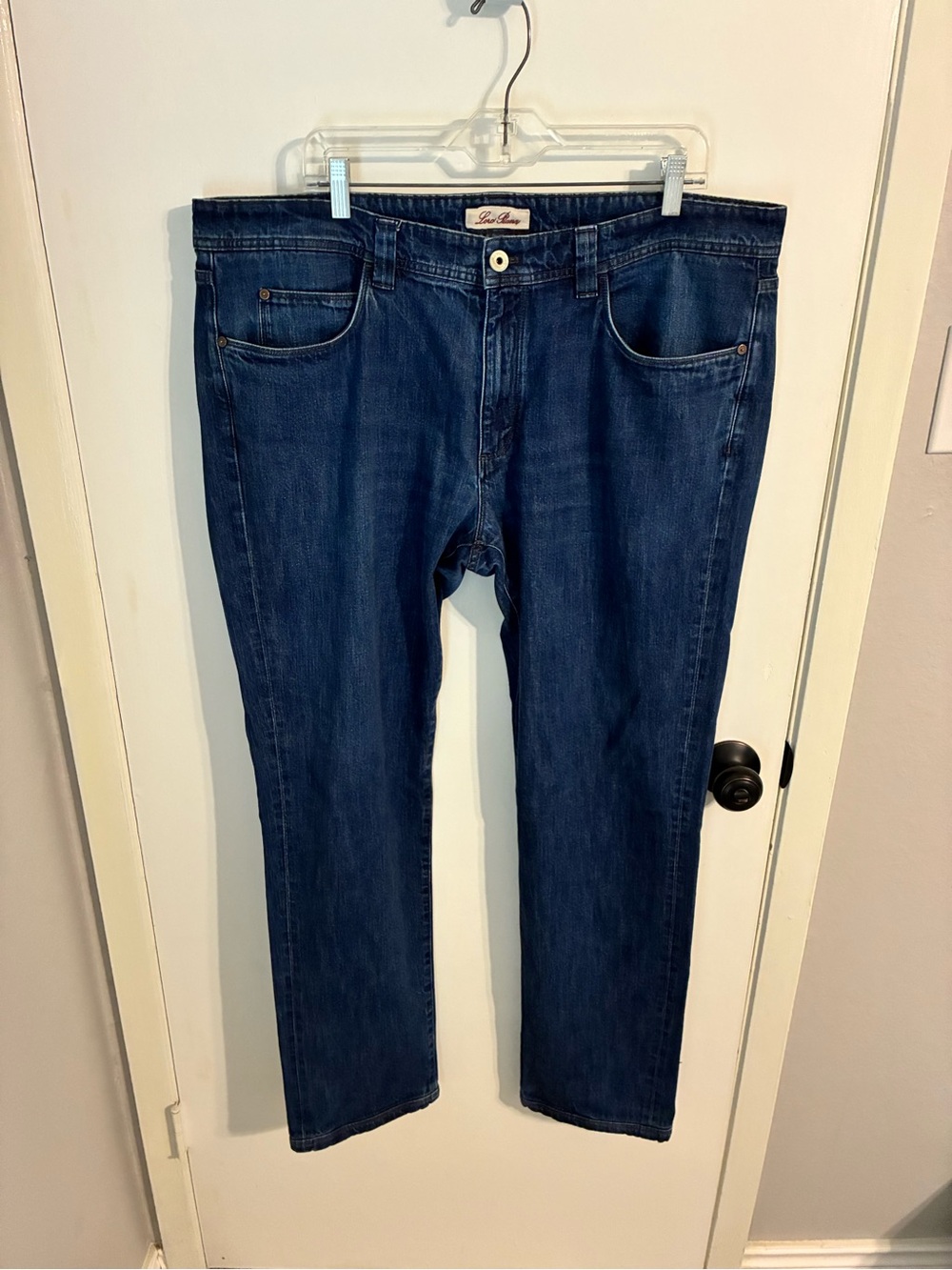 Loro Piana Men's Dark Blue Straight Jeans